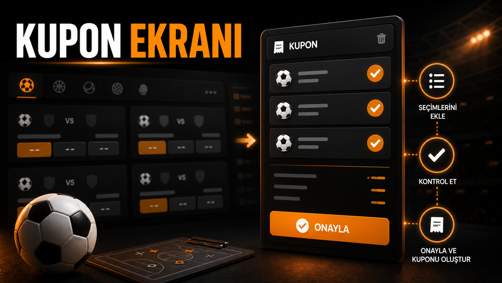 Tambet spor bahsi kupon ekranı kontrolü